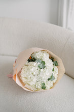 Load image into Gallery viewer, White Hydrangea Mono Bouquet