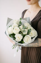 Load image into Gallery viewer, Dozen White Roses