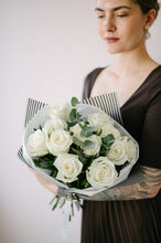 Load image into Gallery viewer, Dozen White Roses