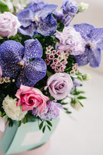 Load image into Gallery viewer, Hat Box with Macarons - Purple Gem