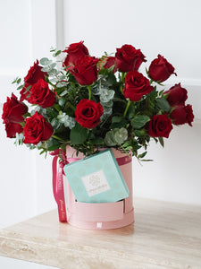 Love You More Rose Hat Box
