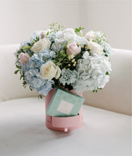 Load image into Gallery viewer, Hat Box with Macarons - Pastel Elegance