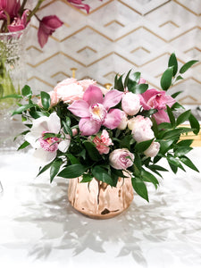 Orchid Gem Elegant Arrangement in a Vase