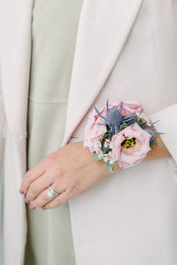 Prom Boutonniere and Corsage in Pink