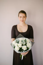 Load image into Gallery viewer, CHANEL Style Dozen White Roses