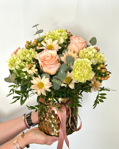 Golden Gathering Centerpiece
