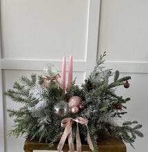 Load image into Gallery viewer, Holiday Glow: Double Candle Centerpiece Delight