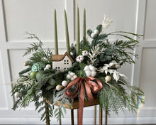 Load image into Gallery viewer, Winter Wonderland Advent Centrepiece with pastel accents