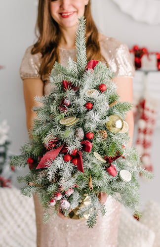 20’’ Tabletop Tree Arrangement Large in Red