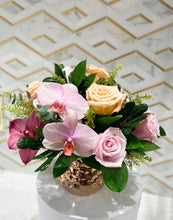 Load image into Gallery viewer, Orchid Gem Elegant Arrangement in a Vase
